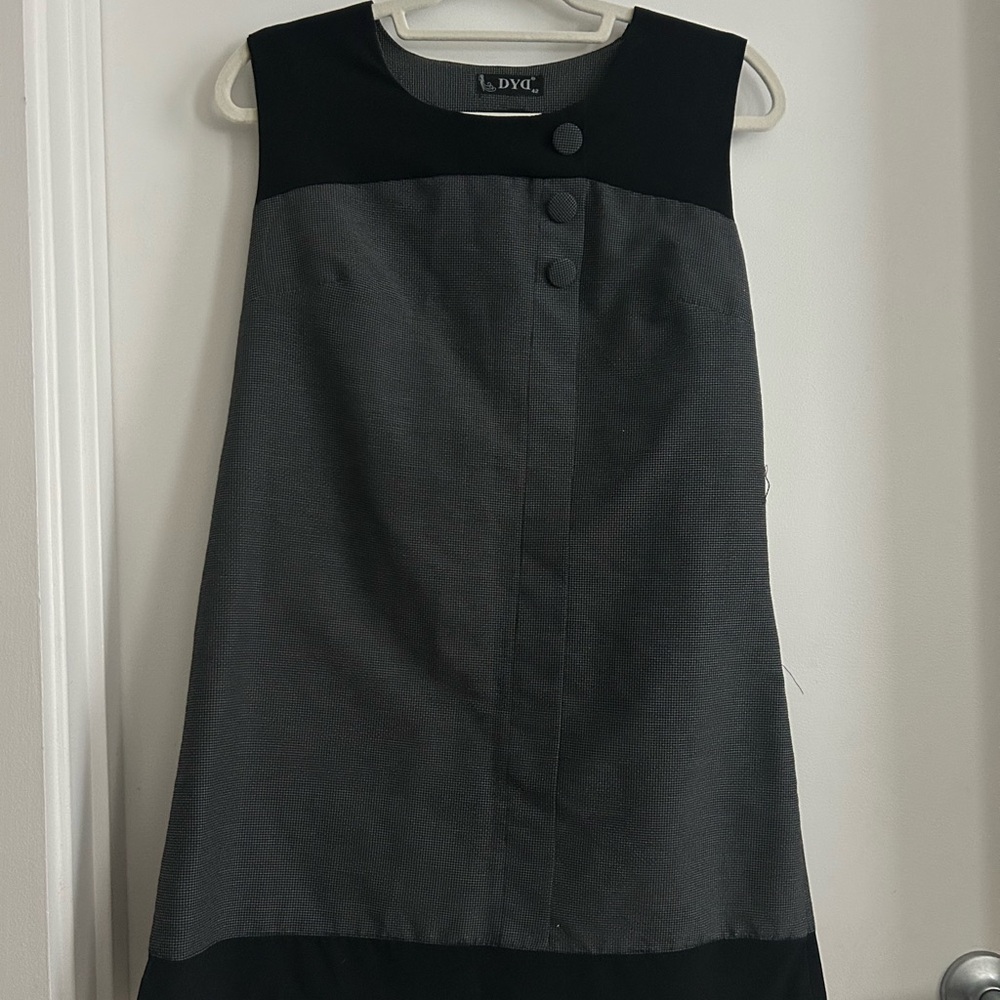 Ya Los Angeles Black and Gray Mini Dress